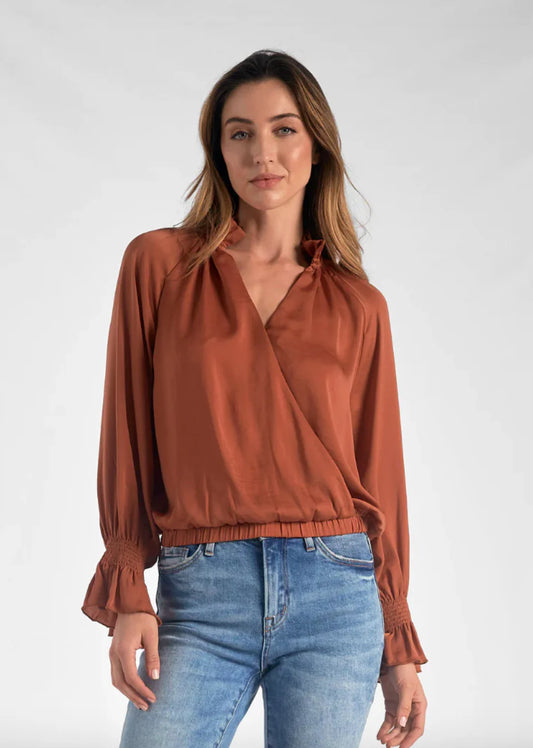 Elan Crossover Blouse