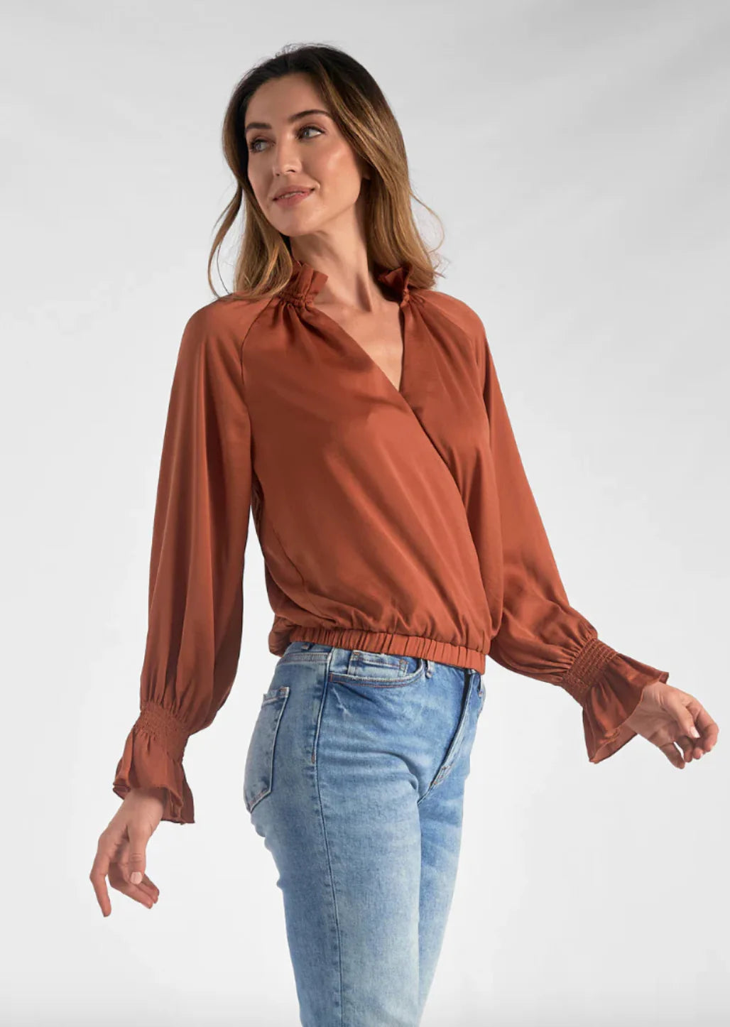 Elan Crossover Blouse