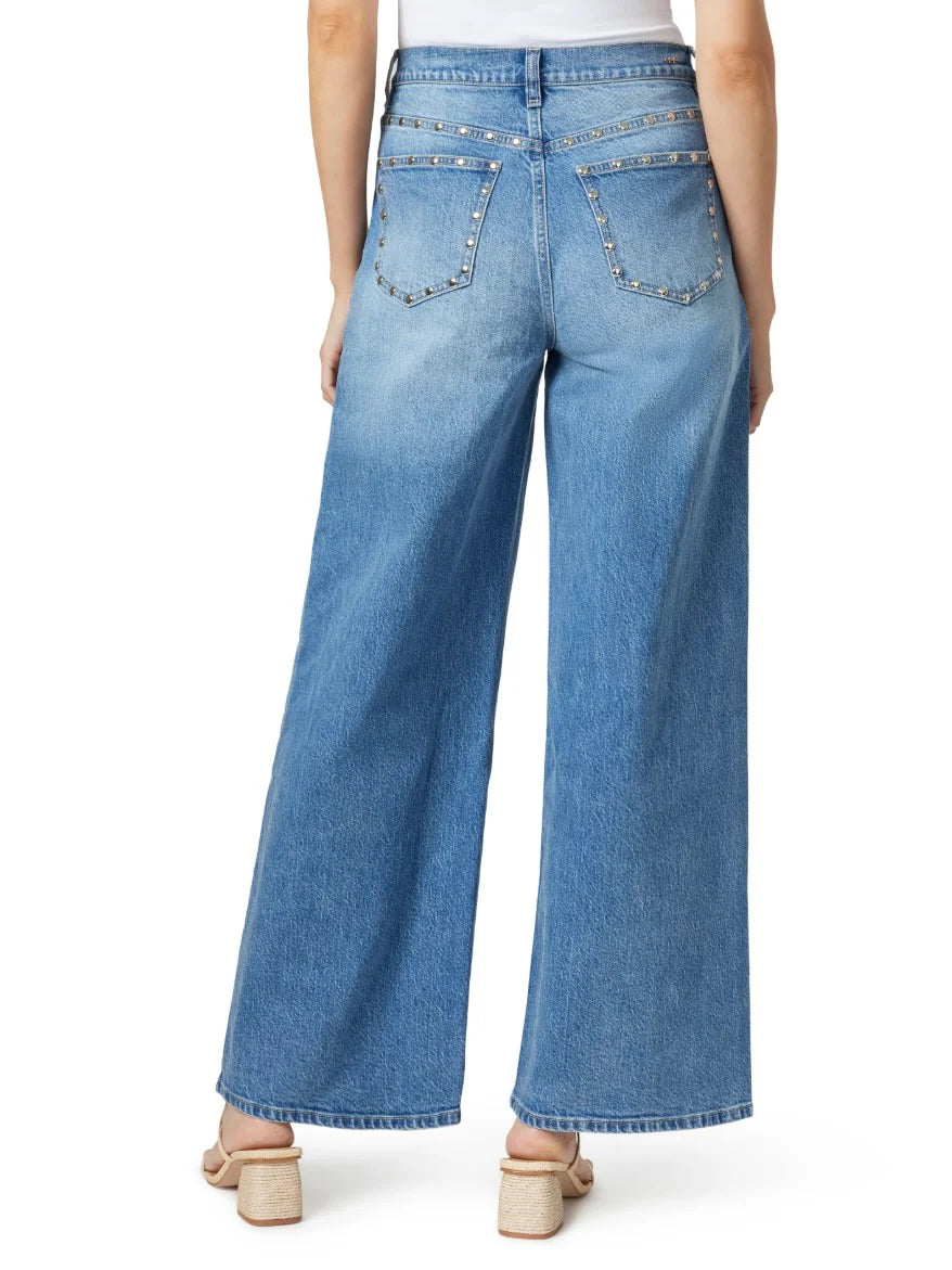Habitual Gemma Wide Leg Jeans with Stud Detail