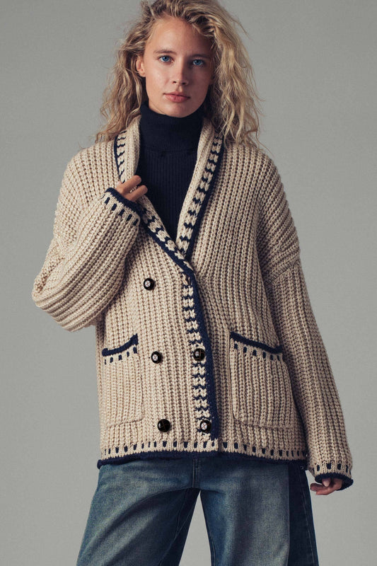 Urban Daisy Chunky Knit Cardigan