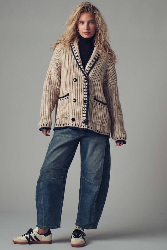 Urban Daisy Chunky Knit Cardigan