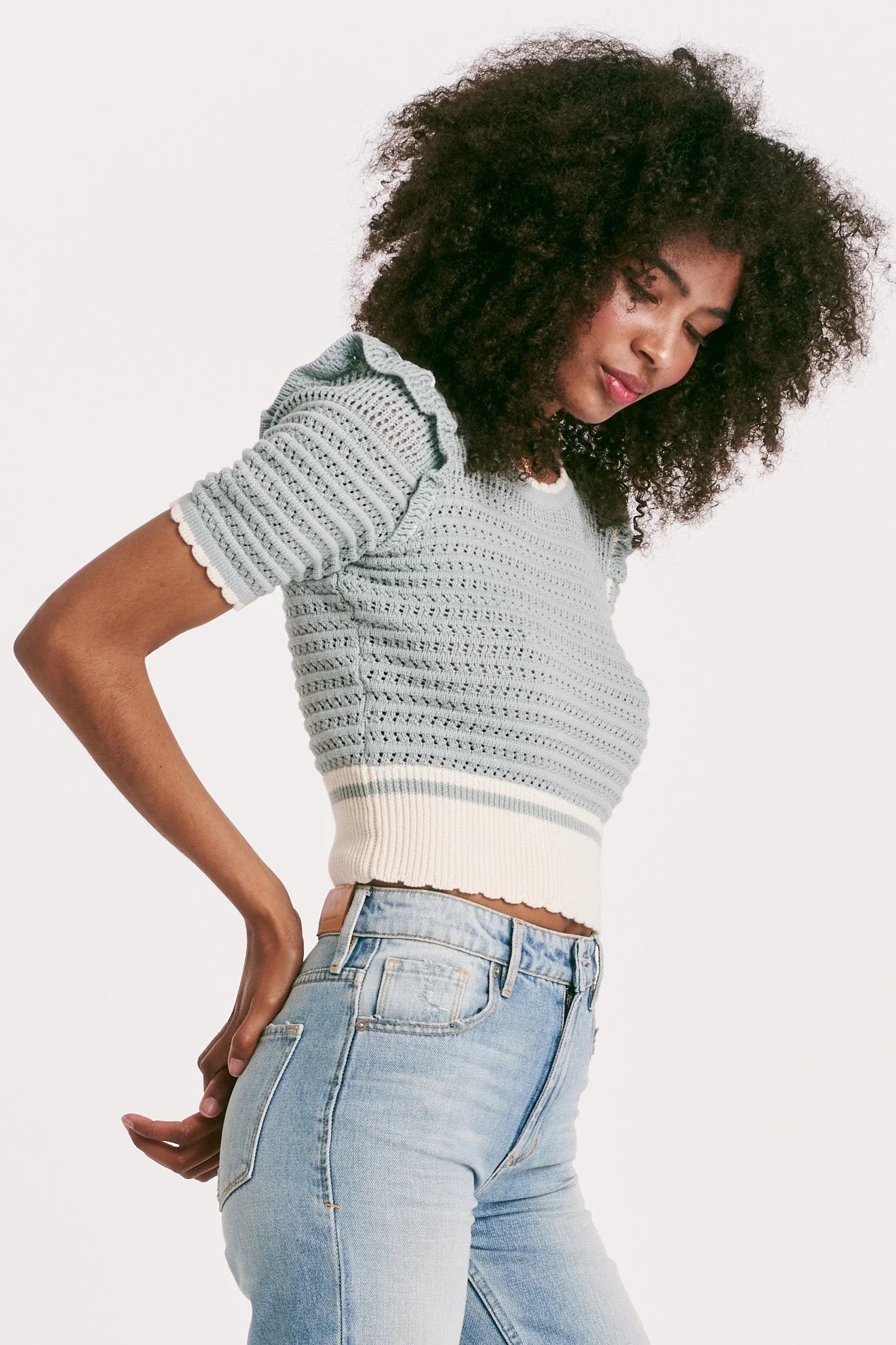 Another Love Neve Scallop Edge Sweater