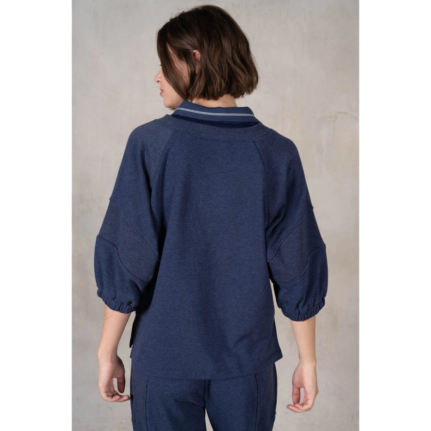 Lalamia Polo Layered Look Sweatshirt S/S