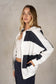 Lalamia Yarn-Dye Slouchy Ribbed Hoodie Jacket