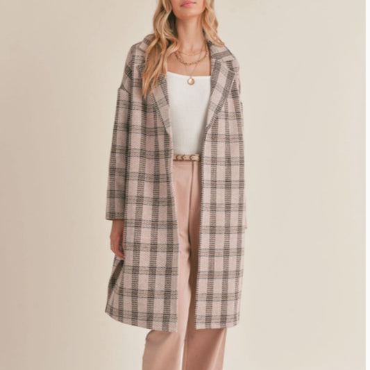 Sadie & Sage Bethany Checked Coat