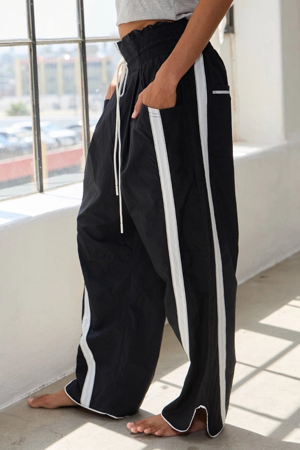 Bucketlist Windbreaker Pants with Contrast Stripe