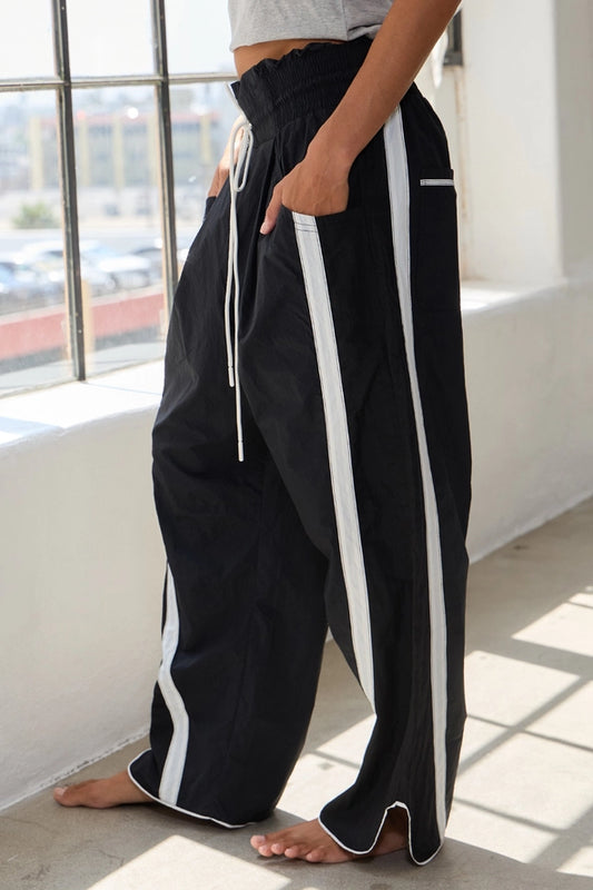 Bucketlist Windbreaker Pants with Contrast Stripe