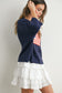 Buttermelon Flag Knit Sweater