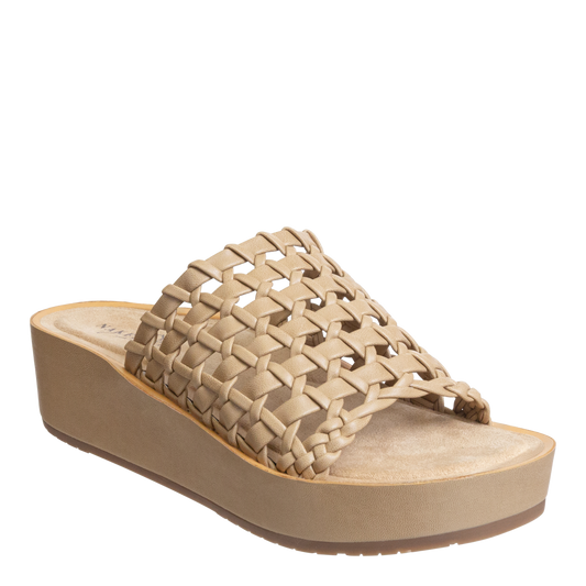 NAKED FEET - CYPRUS in GOLD Platform Sandals