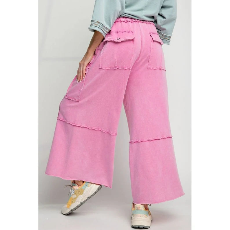 Easel Mineral Washed Wide Leg Cargo Pants – 710 Mercantile