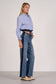 Elan Long Sleeve Button Down Tie Waist Top