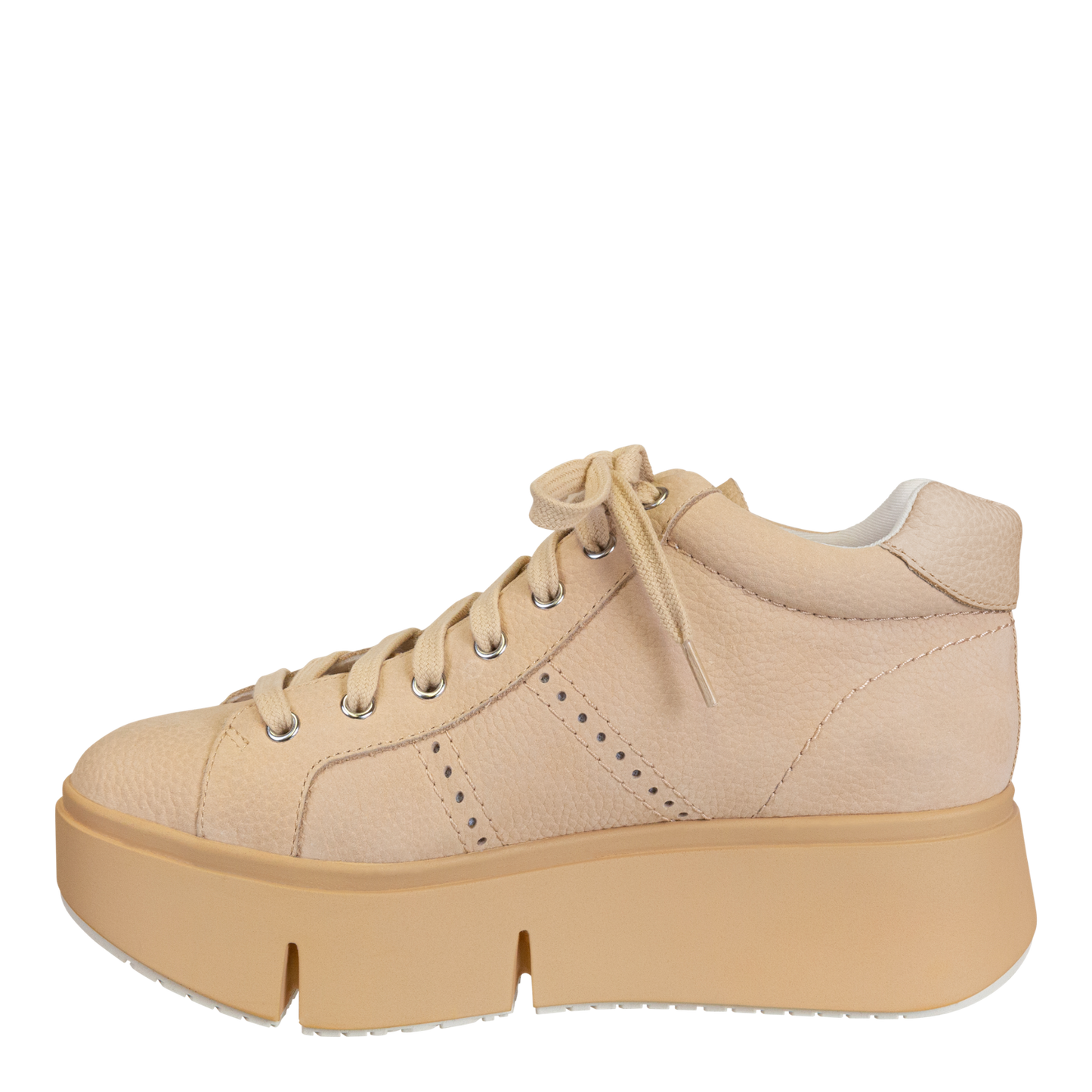 NAKED FEET - ESSEX in BEIGE Platform High Top Sneakers