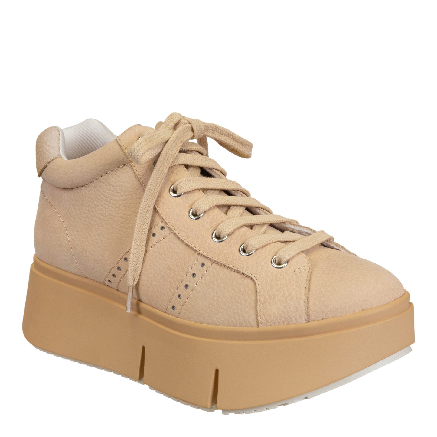 NAKED FEET - ESSEX in BEIGE Platform High Top Sneakers