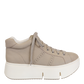 NAKED FEET - ESSEX in GREIGE Platform High Top Sneakers