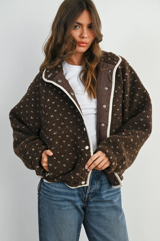 Buttermelon Fleece Puffer Jacket