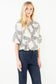 THML Short Sleeve Pattern Flowy Top