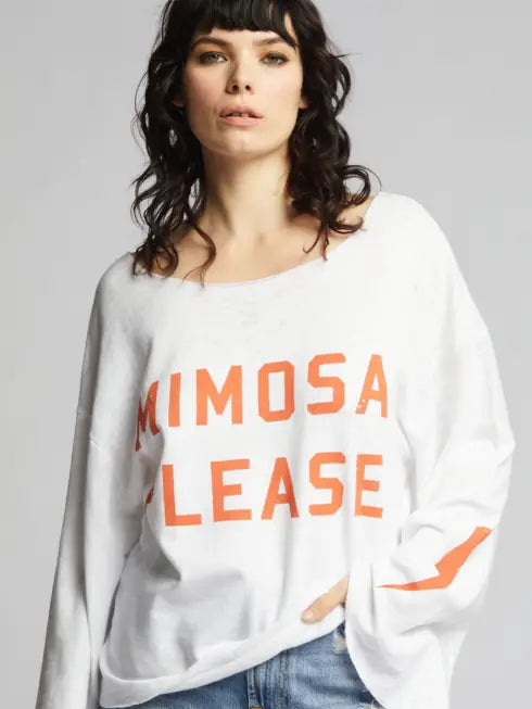 Recycled Karma Mimosa Please Printed Tee