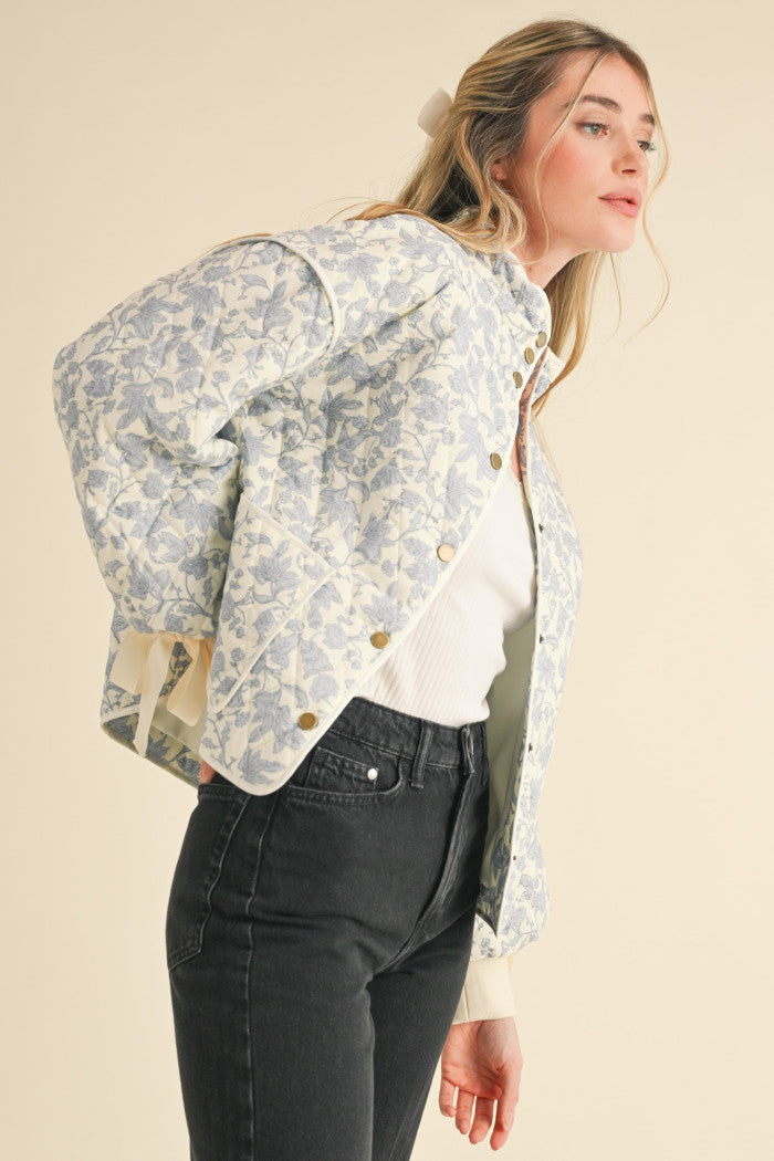 &merci Floral Quilted Jacket