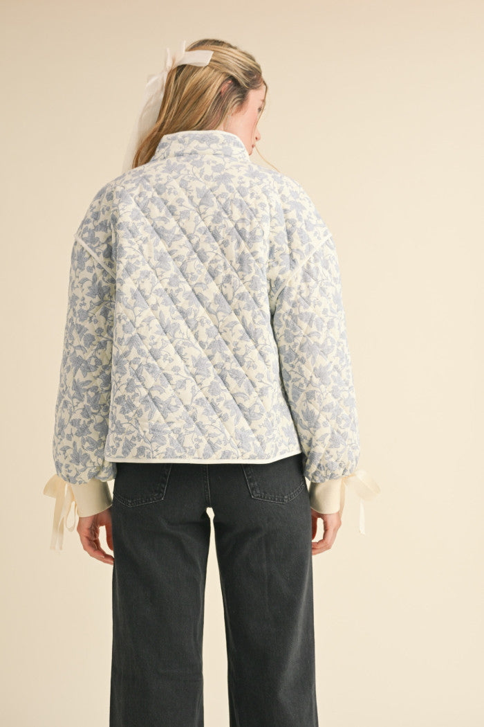 &merci Floral Quilted Jacket