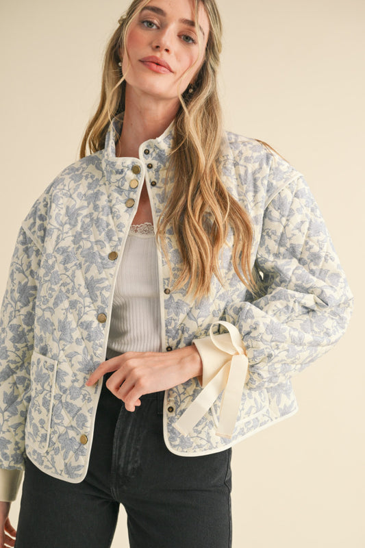 &merci Floral Quilted Jacket