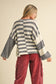 &merci Mixed Color Block Sweater