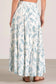 Elan Blue Lima Tiered Maxi Skirt