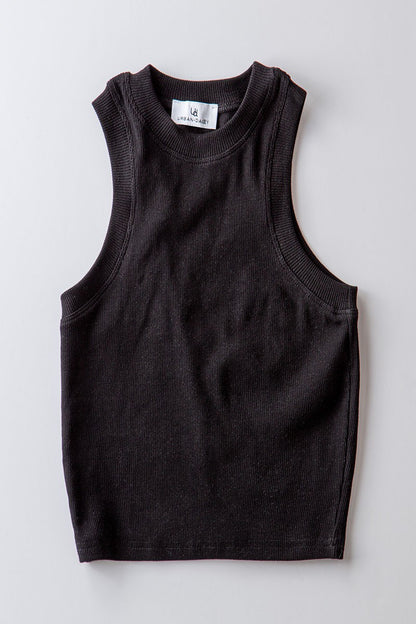 Rib Knit Halterneck Tank