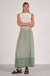 Elan Boho Midi Tiered Skirt