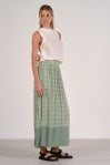 Elan Boho Midi Tiered Skirt