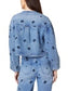 Habitual Collarless Embroidered Jacket