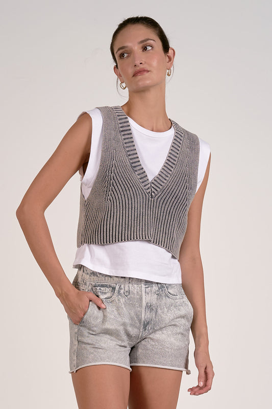 Elan Sleeveless Layered Sweater