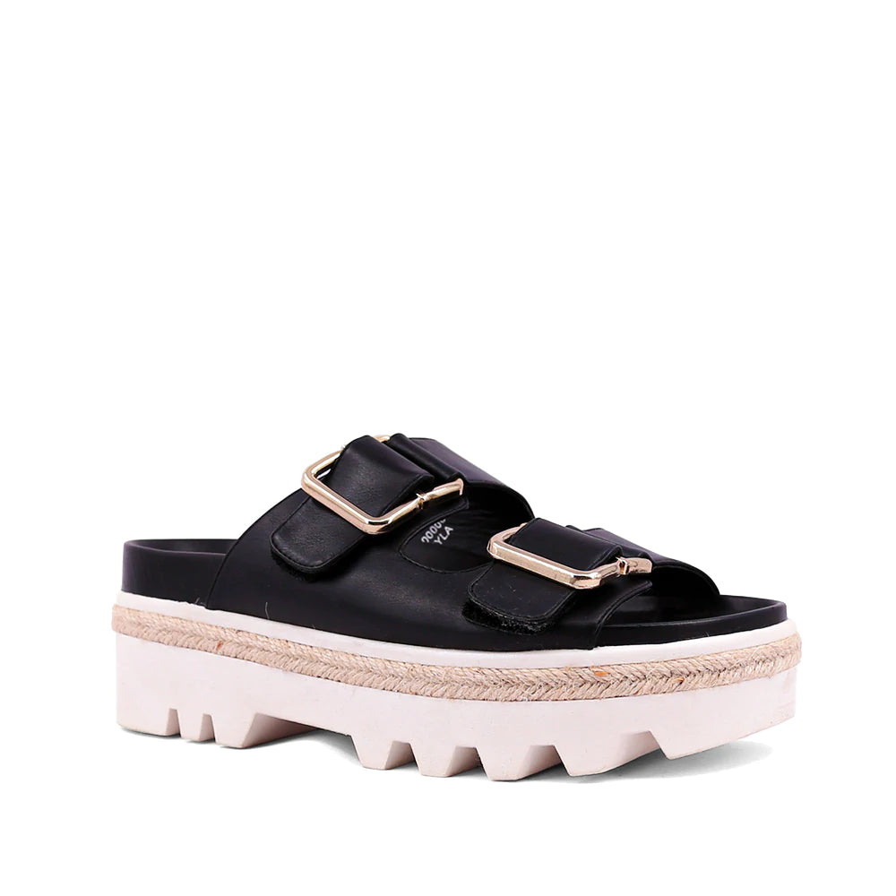 Xyla Double Gold Buckle Sandals