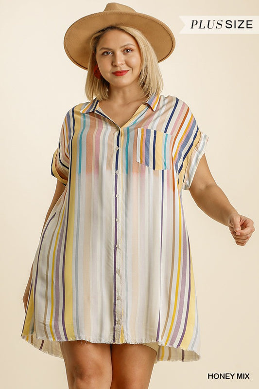 Curvy Button Down Shirt