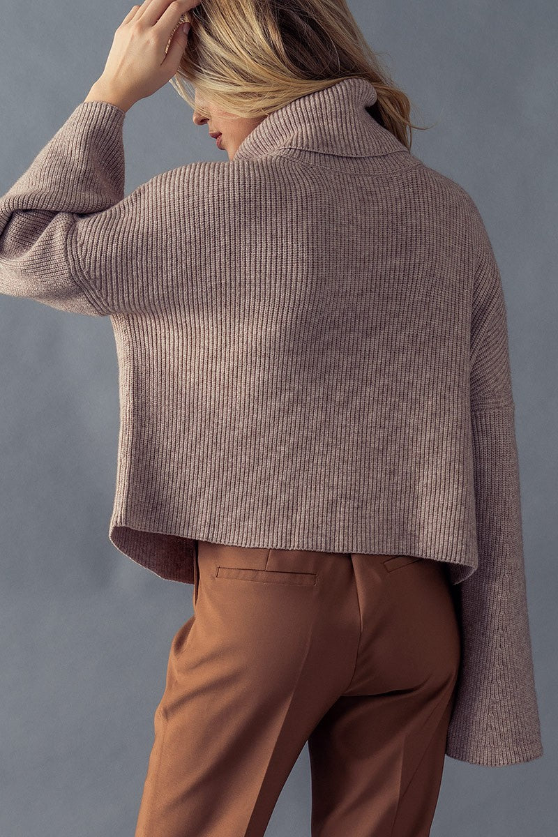 Turtleneck Crop Sweater