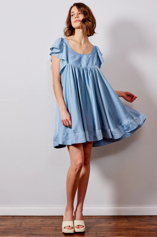 Baby Doll Open Back Dress