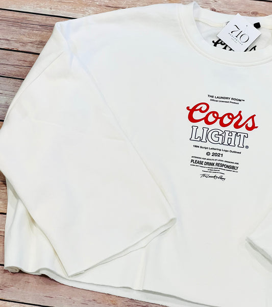 Coors Light Official Crop Sweatshirt