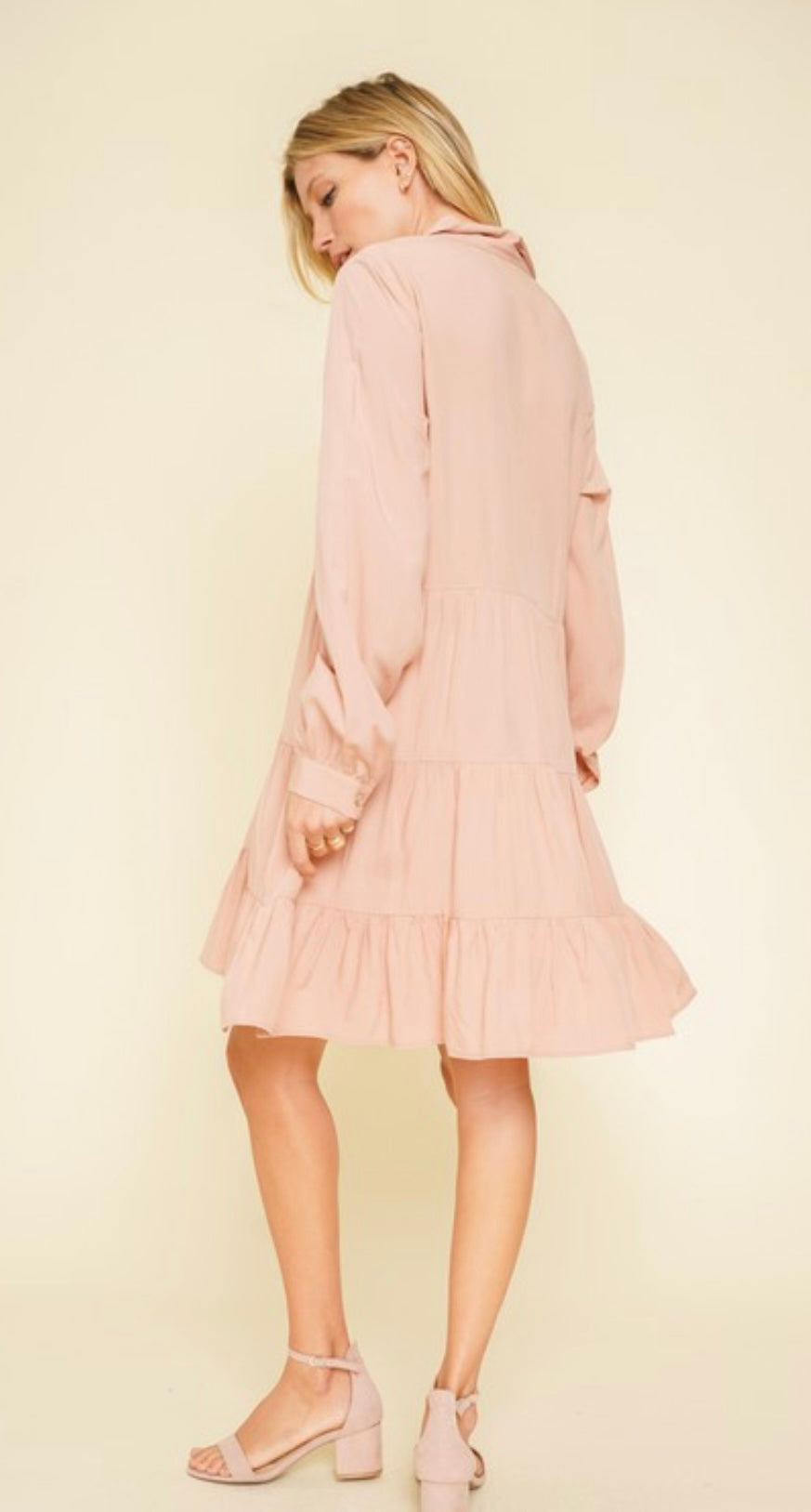 Tiered Shirt Dress