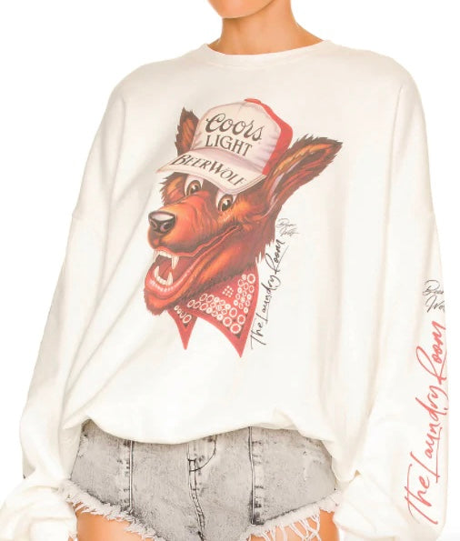 Coors Beer Wolf Jump Sweatshirt