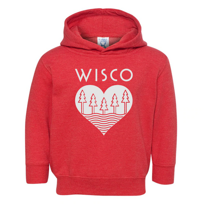 Giltee Wisco Roots Red Toddler Hoodie