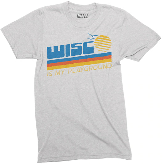 Giltee Sunrise Unisex White Tri-blend Tee